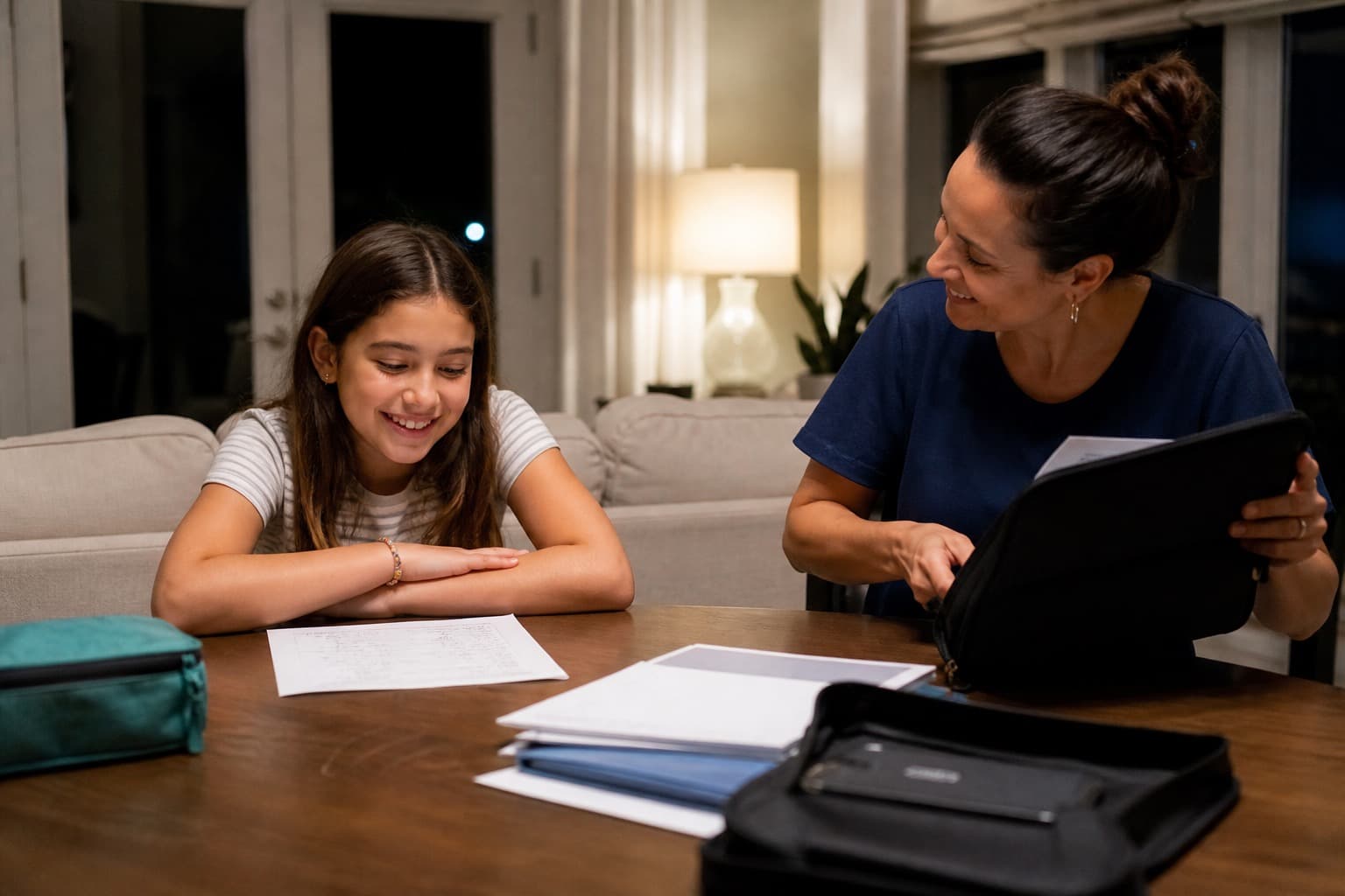 In-home tutoring session completed